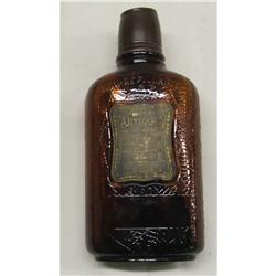 Brown Glass Whiskey Bottle Replica