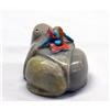 Image 3 : Native American Zuni Serpentine Frog Fetish by Bernard Homer