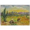Image 1 : 1949 Original Arizona Oil Painting On Board