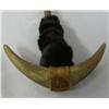 Image 2 : Double Headed Horn Club Wrapped in Leather and Fur