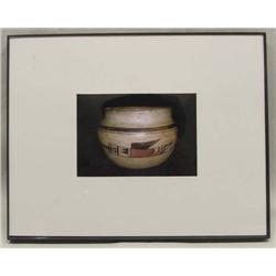 Framed Original Photo by Garrett of 1910 Hopi Bowl