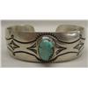 Image 1 : Native American Navajo Silver Turquoise Bracelet