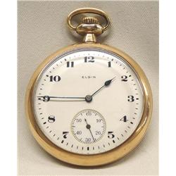 Elgin 15 Jewel Pocket Watch Gold Filled