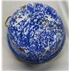 Image 4 : Antique Blue & White Swirl Graniteware Dishpan