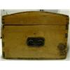 Image 4 : 19th Century Dove Tailed Wood Trunk Signed