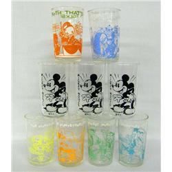 Nine Collectable Comedy Character Glasses