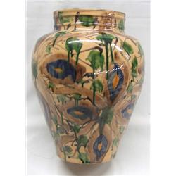 Oaxacan Mexican Dripware Ceramic Vase