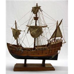 Wooden Model of Santa Maria Ship