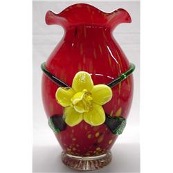 Czech Art Glass Vase