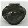 Image 1 : Mata Ortiz Textured Black Rabbit Pot by M. Olivas