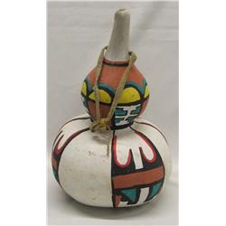 Hand Painted Native American Pueblo Gourd