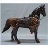 Image 2 : Vintage Metal Copper Colored Horse Statue