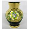Image 1 : Venetian Gilded and Painted Green Glass Vase