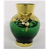 Image 2 : Venetian Gilded and Painted Green Glass Vase
