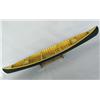 Image 1 : Model Wooden Canoe on Stand