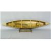 Image 2 : Model Wooden Canoe on Stand