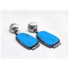 Image 1 : Native American Navajo Silver Earrings by Warner