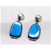 Image 2 : Native American Navajo Silver Earrings by Warner