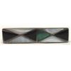 Image 1 : Native American Zuni Silver Inlay Tie Clasp