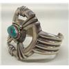 Image 2 : Native American Navajo Sterling Turquoise Bracelet
