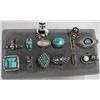 13 Zuni & Navajo Silver Turquoise Coral MOP Rings