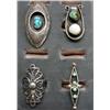 Image 3 : 13 Zuni & Navajo Silver Turquoise Coral MOP Rings