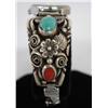 Image 3 : Native American Navajo Silver Watch Band