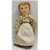 Pennsylvania Dutch  Hand Painted Vinyl Cloth Head Doll
