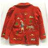Image 2 : 1940 Mexican Red Wool Embroideried  Woman's Jacket