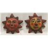 Image 1 : 2 Mexican Pottery Sunface Decor