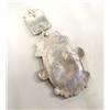 Image 3 : Native American Navajo Silver Turquoise Spiny Shell Pendant B Joe