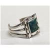 Image 1 : Native American Navajo Silver Turquoise Bracelet by Gibson Nez