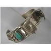 Image 1 : 1920s Native American Navajo Silver Turquoise Watch Band