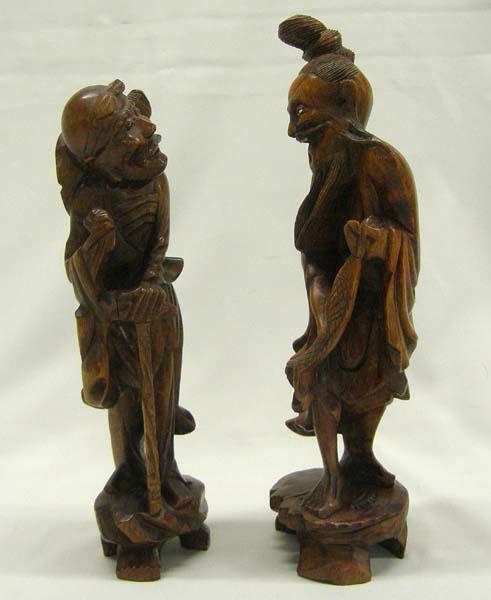 Vintage Pre 1960s Box Wood Japanese Figurines
