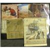 Image 1 : Collection of Vintage Calendars and Map