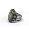 Image 3 : Native American Navajo Blue Gem Turquoise Ring by L Martinez