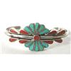 Image 1 : Vintage Native American Zuni Silver Turquoise Child's Bracelet