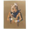 Image 1 : Original Native American Navajo Fred Cleveland Painting of Mudhead