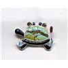 Image 1 : Native American Zuni Silver Turquoise Jet Turtle Pin by V Comosana