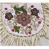 Image 3 : 1940 Native American Cree Indian Beaded Doe Skin Bag