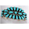 Image 1 : Native American Zuni Turquoise Silver Bracelet by P. Jones