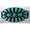 Image 3 : Native American Zuni Turquoise Silver Bracelet by P. Jones