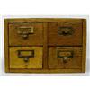 Image 1 : Antique Globe Wooden Library Card Catalog