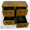 Image 2 : Antique Globe Wooden Library Card Catalog