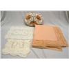 Image 1 : Lace Doilies, Table Cloth, Embroidered Pillow