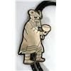Image 2 : Native American Hopi Sterling Silver Bolo Tie With Hallmark