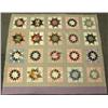 Image 1 : Antique Hand Stitched 8 Pointed Star Quilt