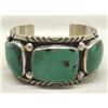 Image 1 : Native American Navajo Sterling Turquoise Bracelet