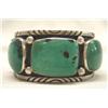 Image 2 : Native American Navajo Sterling Turquoise Bracelet