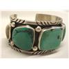 Image 3 : Native American Navajo Sterling Turquoise Bracelet